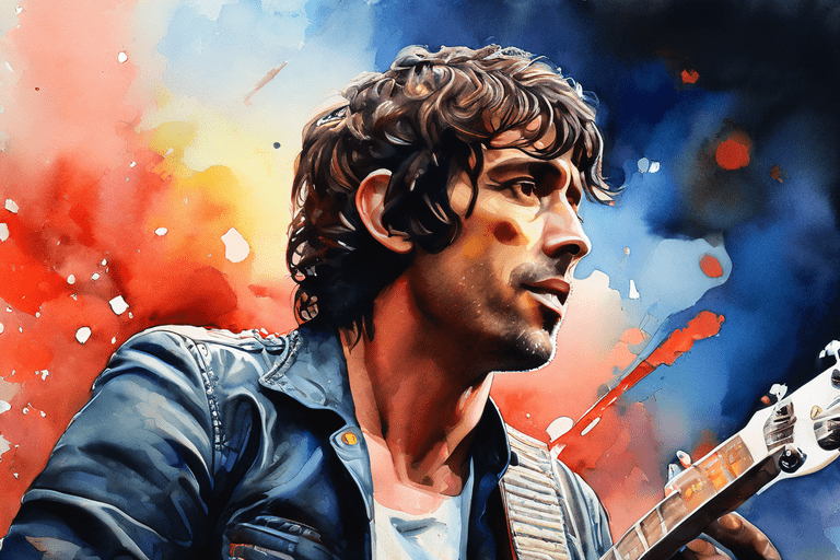 singer-richard-ashcroft-watercolor Richard Ashcroft. Bitter Sweet Symphony