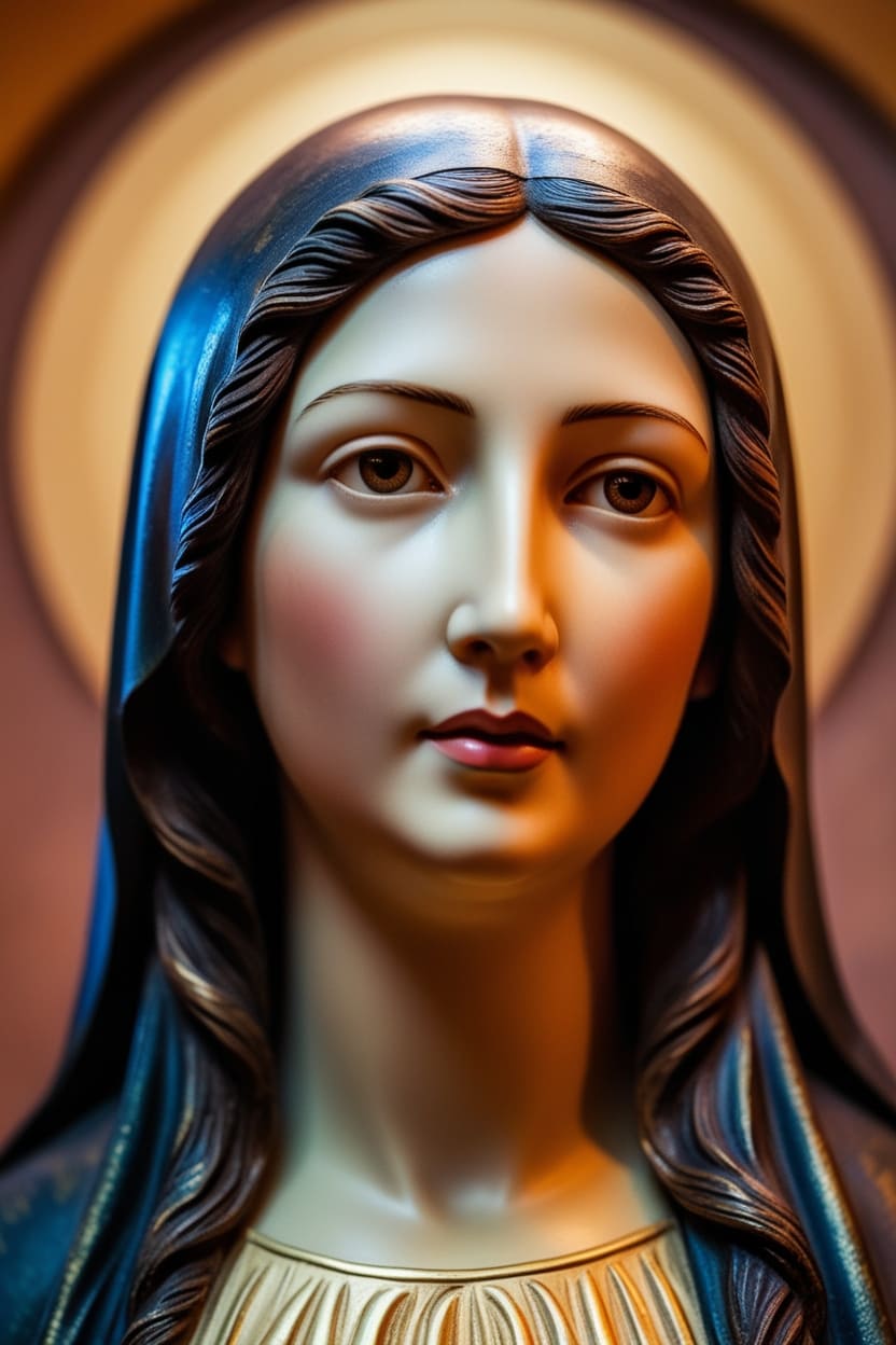 Desenho da Virgem Maria