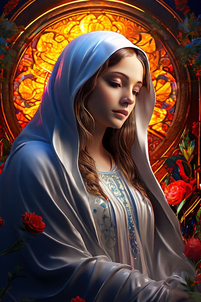 Pintura da Virgem Maria