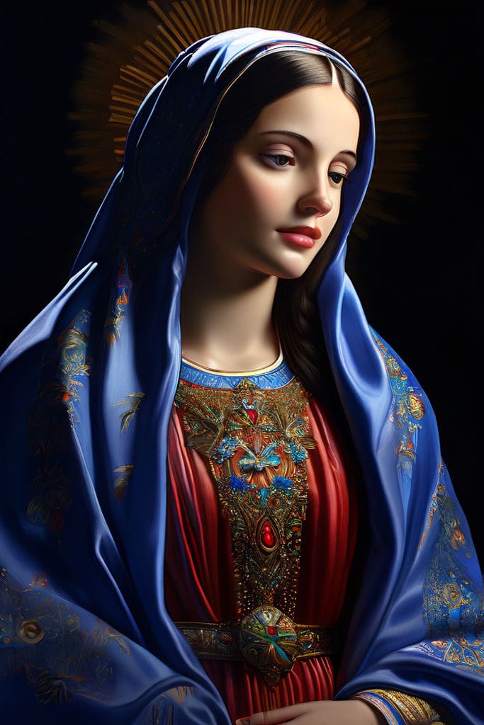 Pintura da Virgem Maria