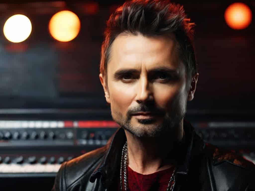 Matthew James Bellamy. Vocalista da banda Muse