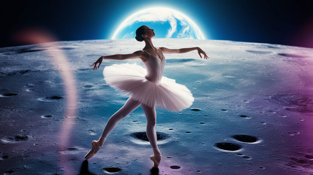 Bailarina-dançando-na-lua Bailarina dançando na lua