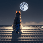 Gatos na noite. Fast Art Web