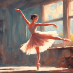 Desenho de bailarina dançando