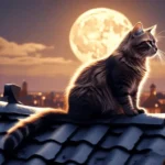 Gato em cima do telhado