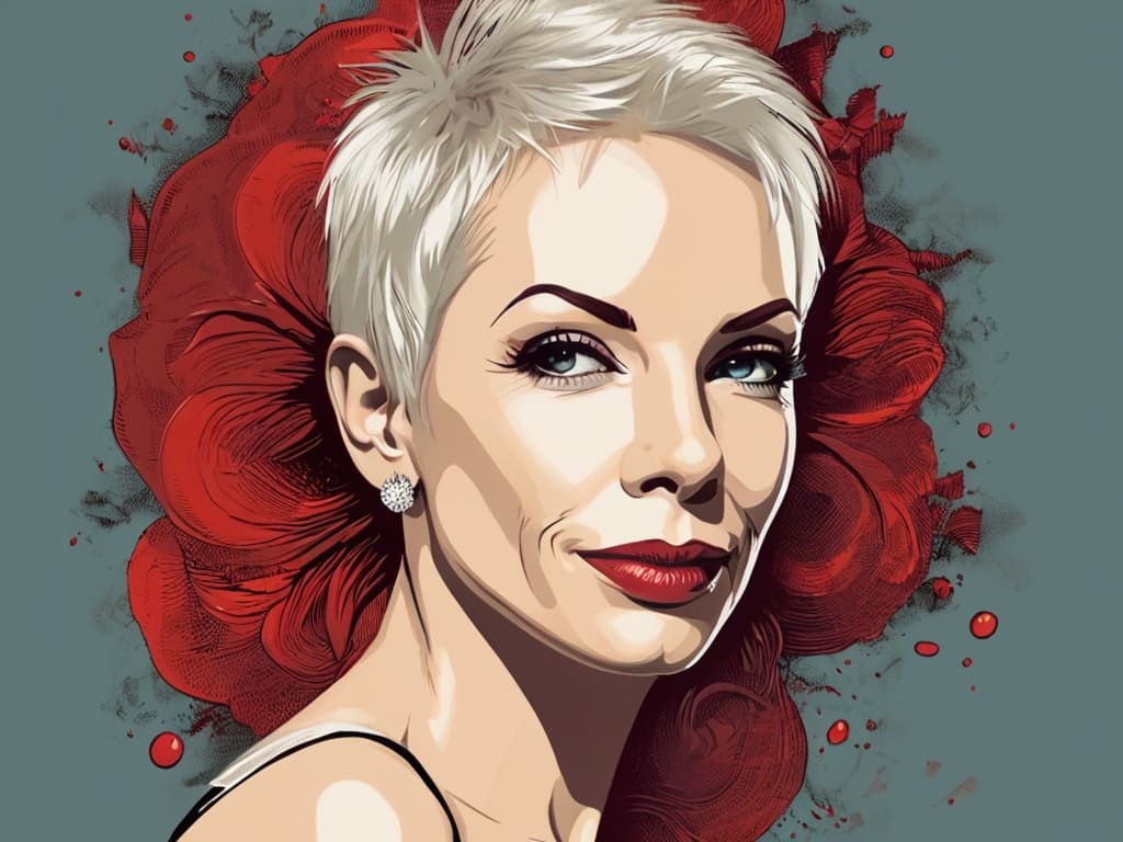 Ilustração da cantora Annie Lennox