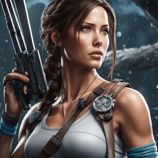 Vi nos Filmes - Angelina Jolie em Lara Croft - Tomb Raider