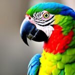 Imagem criada com IA de uma Arara colorida