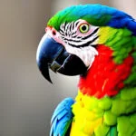 Imagem criada com IA de uma Arara colorida