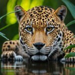 Imagem criada com IA de uma Panthera no Pantanal. Onça-Pintada