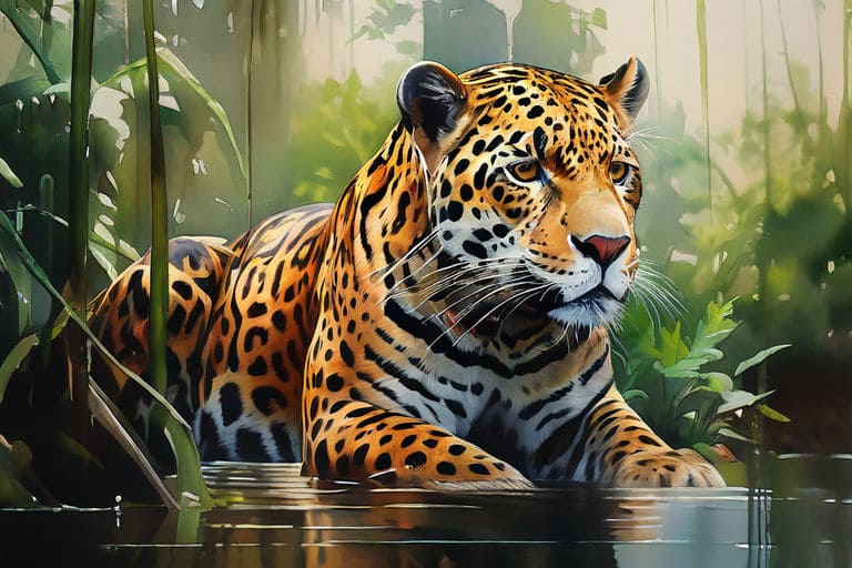 Desenho de onça pintada