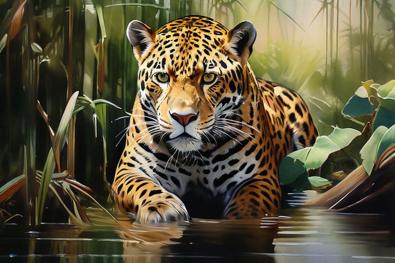 Desenho de onça pintada