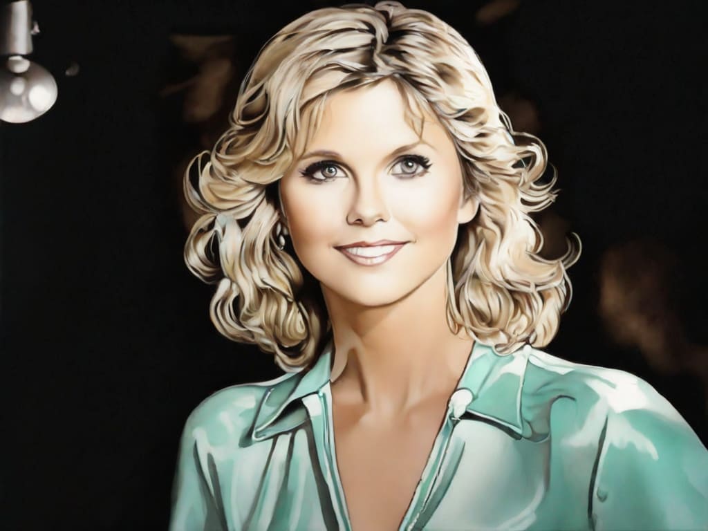 Ilustração da Cantora Olivia Newton-John