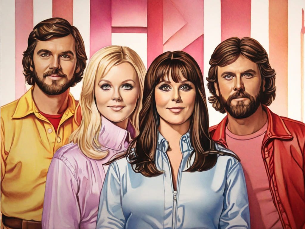 Ilustração do grupo ABBA