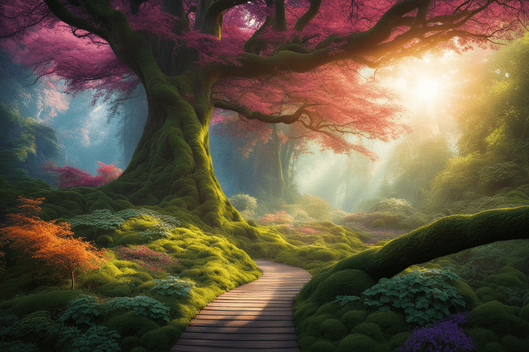 Imagem de uma floresta criada com Inteligência Artificial