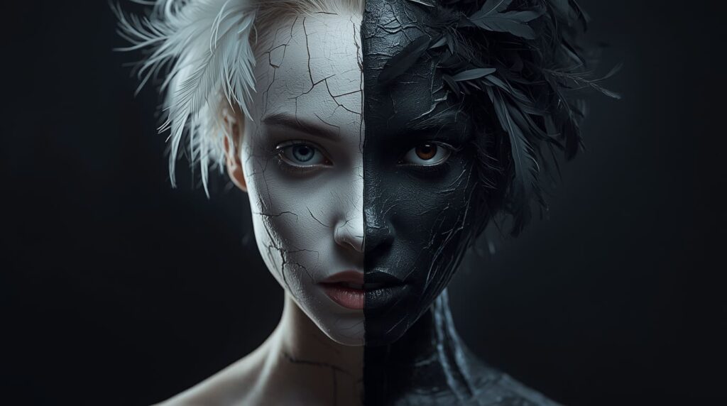 natalie-portman-cisne-negro-arte-conceitual-ballet Ilustração criada com IA. Arte conceitual. Natalie Portman. cisne negro.