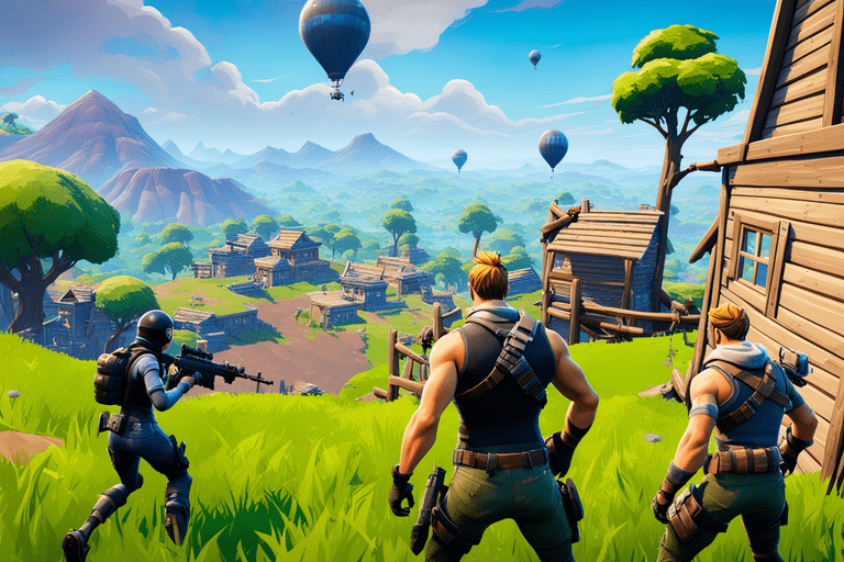 Cena do game Fortnite criada com Inteligência Artificial. NPC