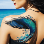 Tatuagem feminina nas costas