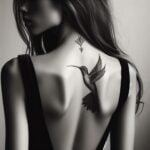 Tatuagem feminina nas costas