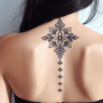 Tatuagem feminina nas costas