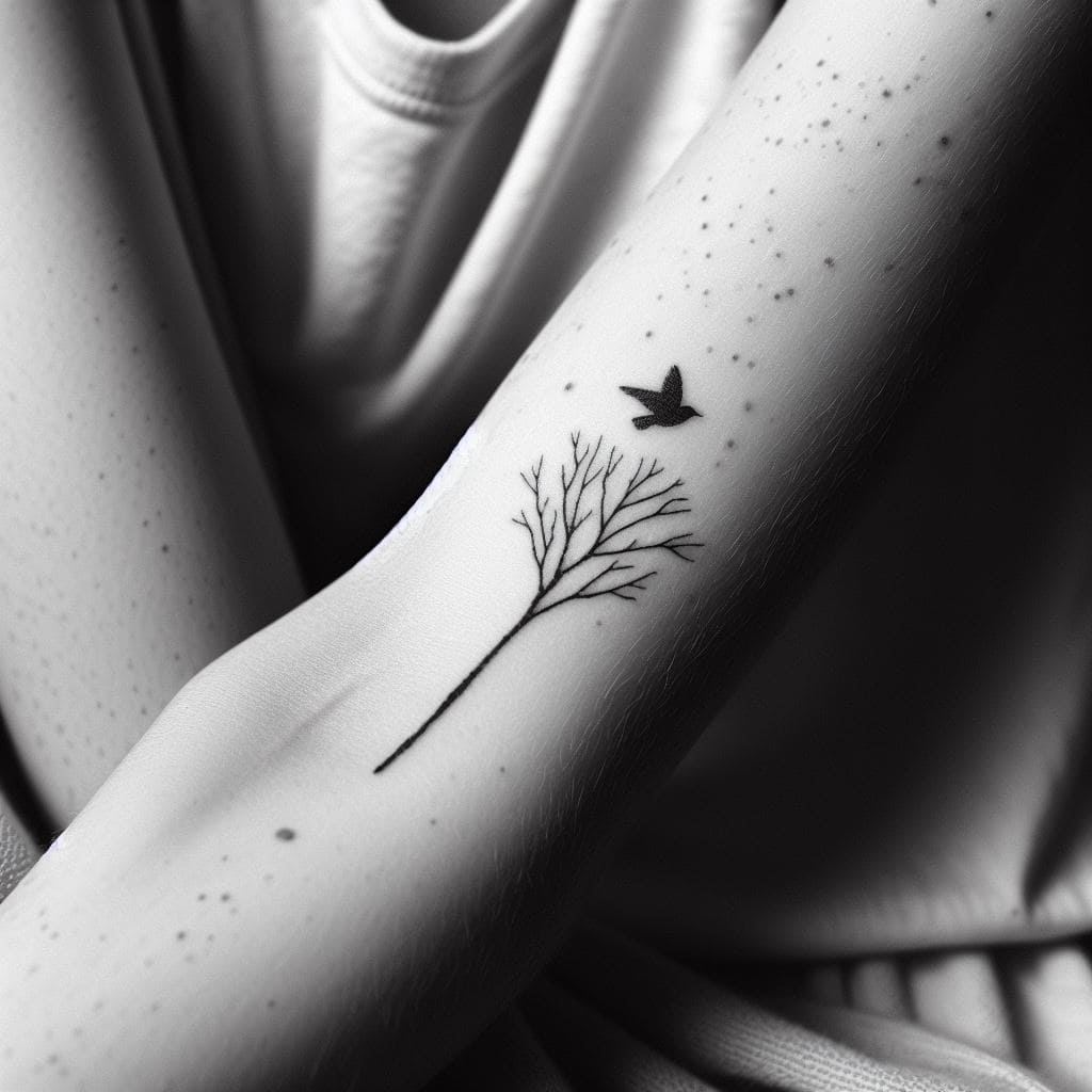 Tatuagem feminina no braço