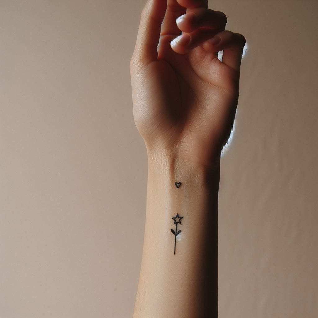 Tatuagem feminina no braço