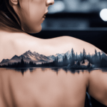 Tatuagem de uma paisagem. Tatuagens