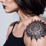 Tatuagem feminina no ombro. Tatuagens