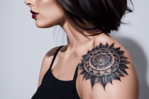 Tatuagem feminina no ombro. Tatuagens