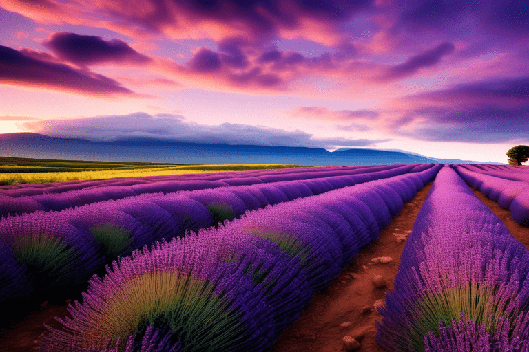 Foto lavanda campo