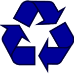 Símbolo da Reciclagem Azul
