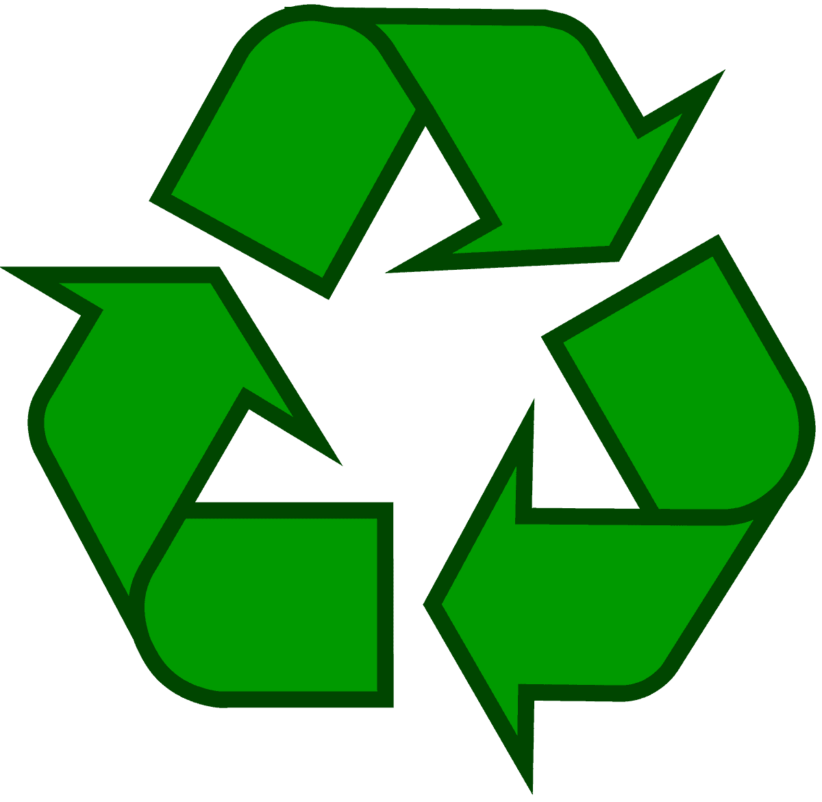 Símbolo da Reciclagem Verde