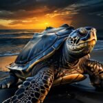 Tartaruga-de-couro-espécie em extinção