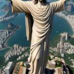 Desenho do Cristo Redentor criado com AI