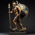 desenho de Atlas carregando o mundo
