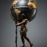 desenho de Atlas carregando o mundo