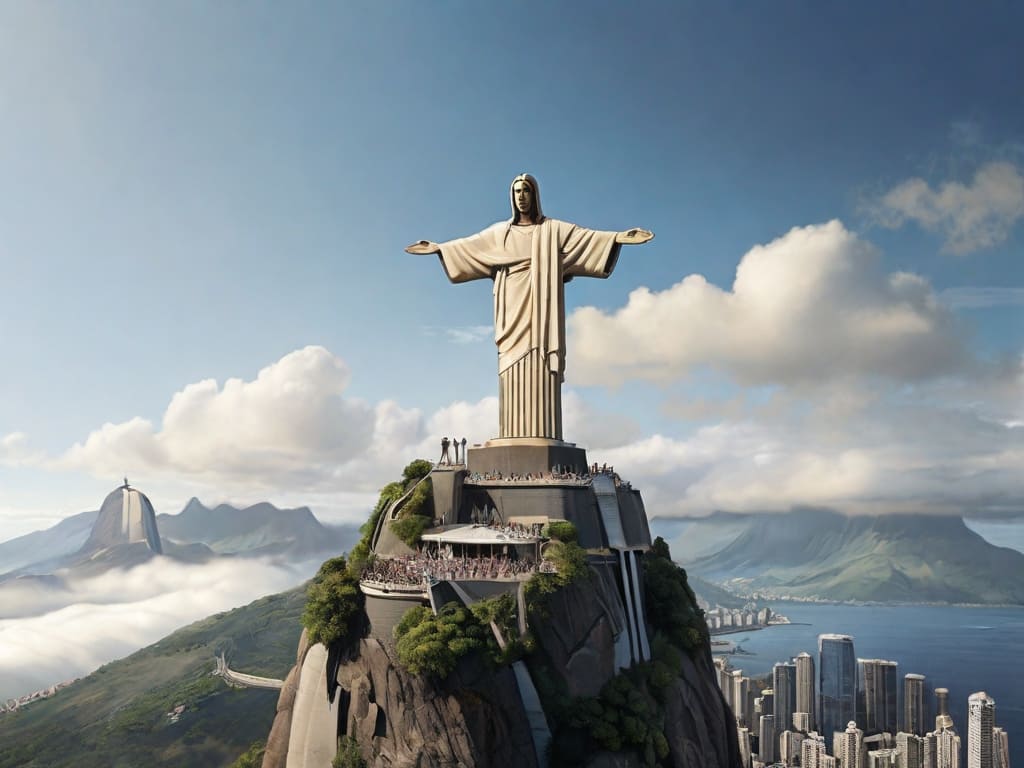 Desenho do Cristo Redentor