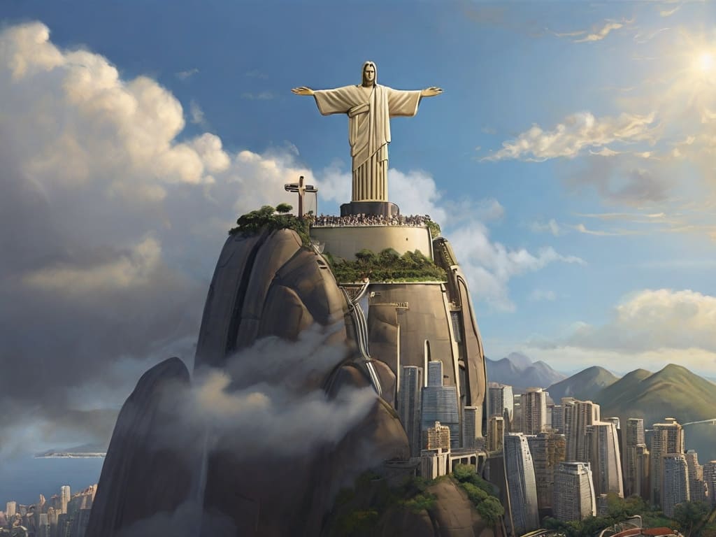Desenho do Cristo Redentor