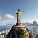 Imagem do Cristo Redentor criada com AI