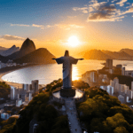 Imagem do Cristo Redentor criada com IA.