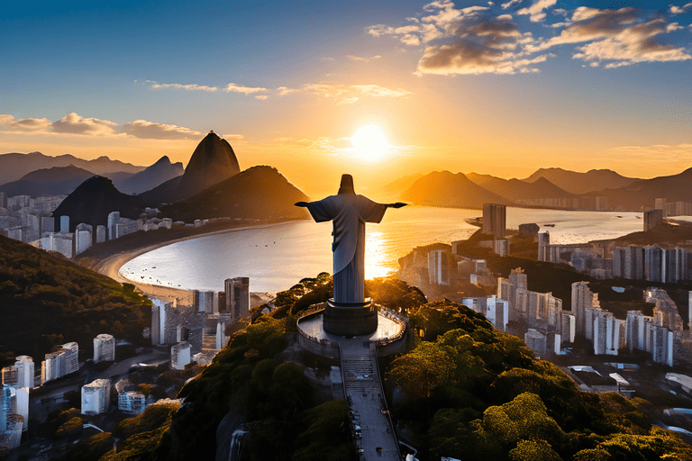 Imagem do Cristo Redentor criada com AI