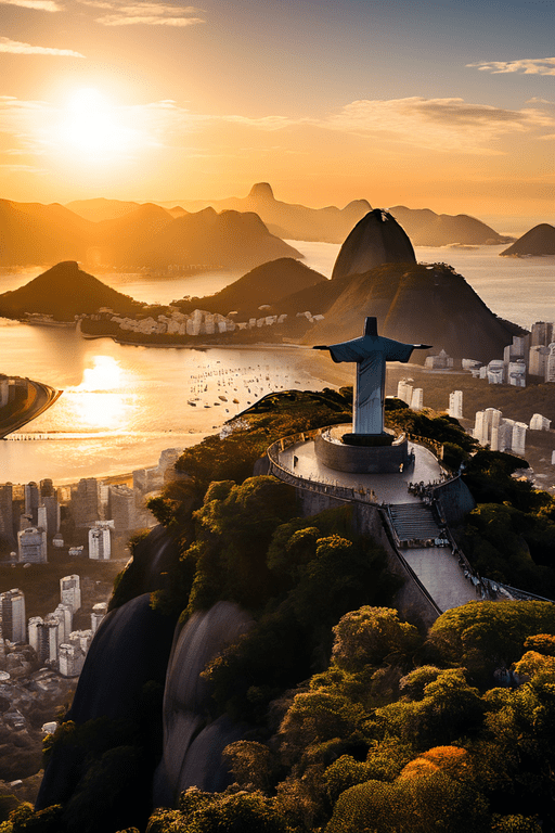 Imagem do Cristo Redentor criada com AI