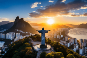Imagem do Cristo Redentor criada com AI