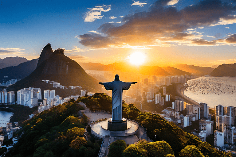 Imagem do Cristo Redentor criada com AI