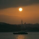 lua na paisagem