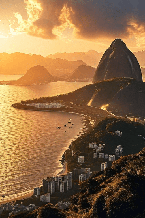 Paisagem do Rio de Janeiro criada com AI