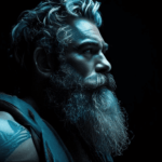 pintura criada com AI titã grego Atlas