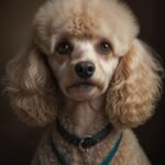 retrato cachorro poodle