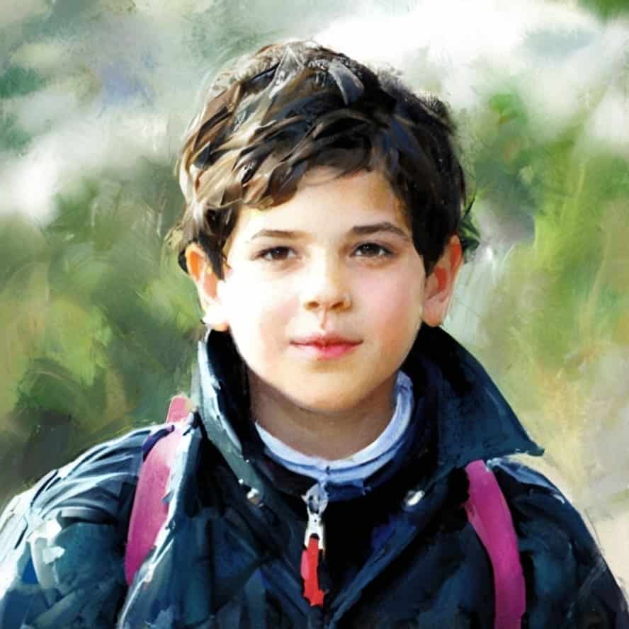 imagem-estilo-aquarela-do-garoto-carlo-acutis Imagem estilo aquarela do jovem Carlo Acutis.