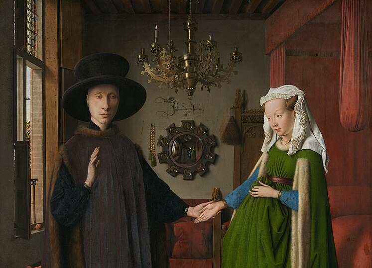 O casal Arnolfini. Jan van Eyck